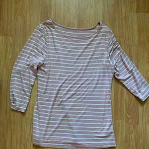 Striped 3/4 length shirt, worn once!